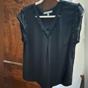 Black V Neck Blouse